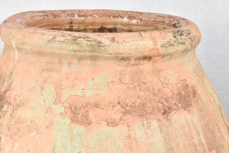 Large terracotta 19th century French olive jar - Biot jar 37"
