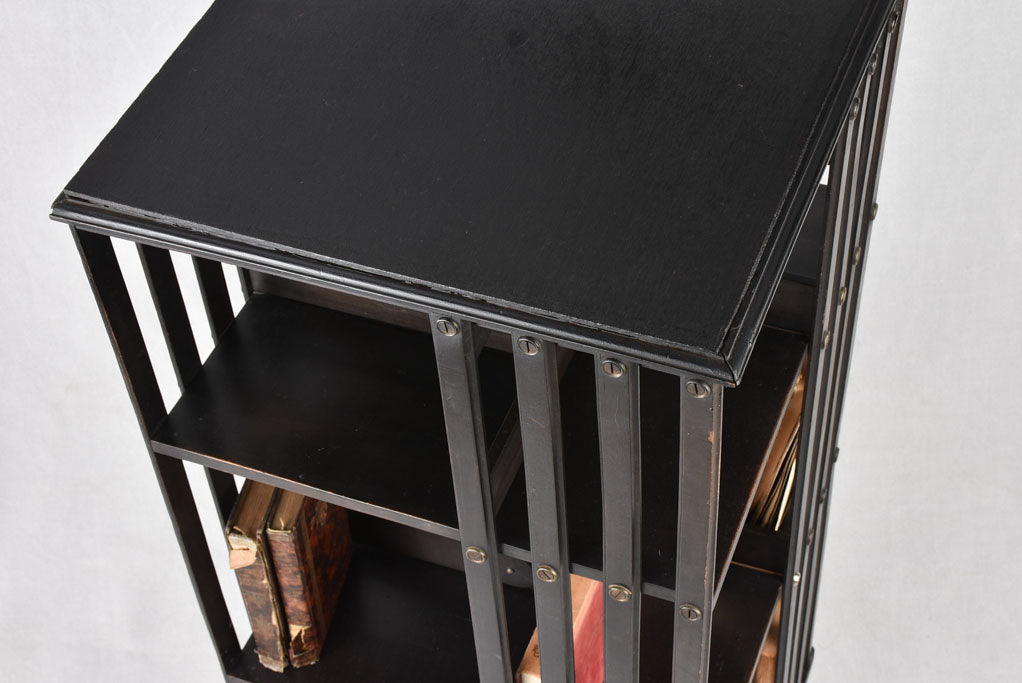 Rotating bookcase, Napoleon III, 17¼" x 42¼"