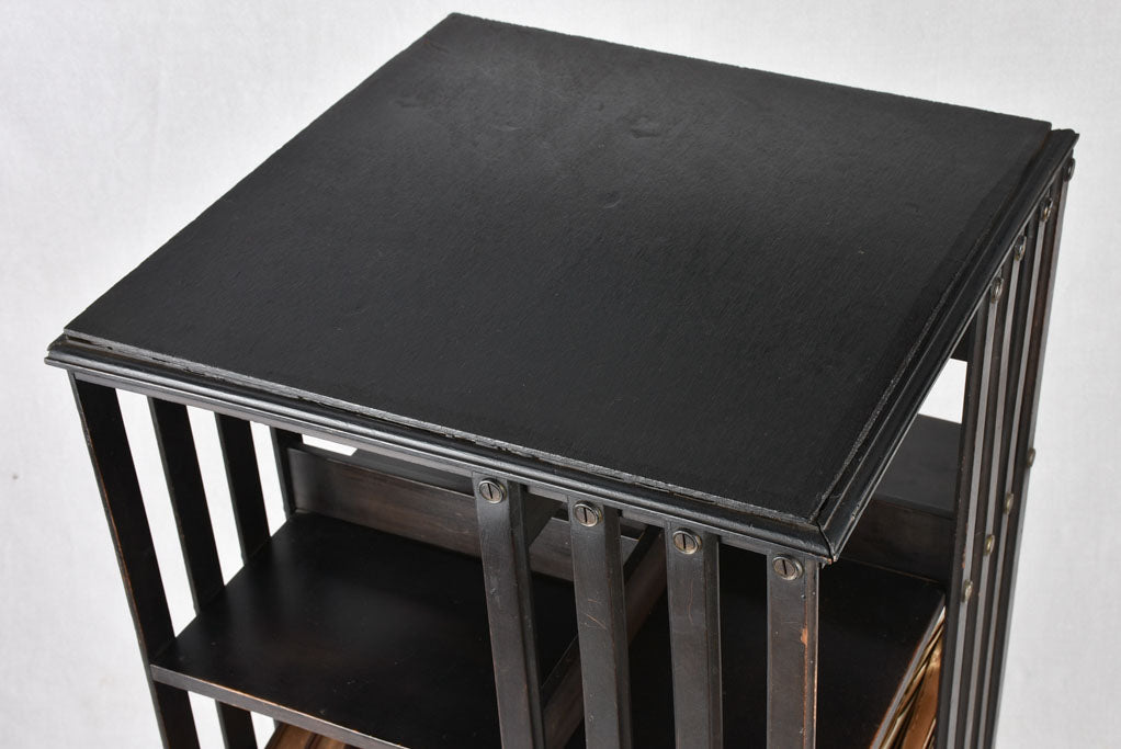 Rotating bookcase, Napoleon III, 17¼" x 42¼"