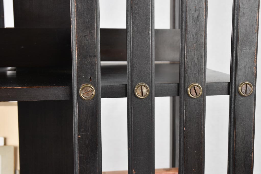 Rotating bookcase, Napoleon III, 17¼" x 42¼"