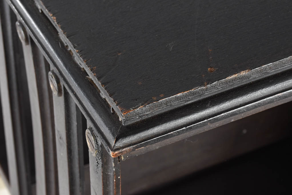 Rotating bookcase, Napoleon III, 17¼" x 42¼"