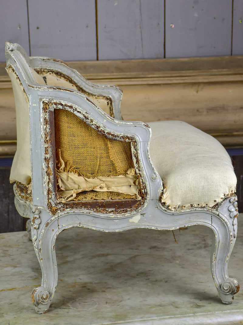 Small antique French children's armchair