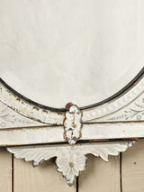 Vintage Venetian mirror with crest 49¼" x 27½"