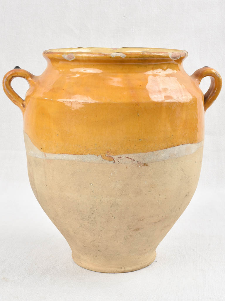 Large antique French confit pot 12¼"