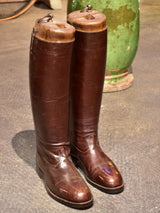 Pair of Antique French riding boots - men's