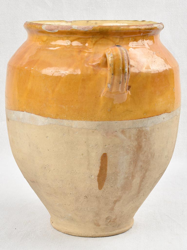 Large antique French confit pot 12¼"