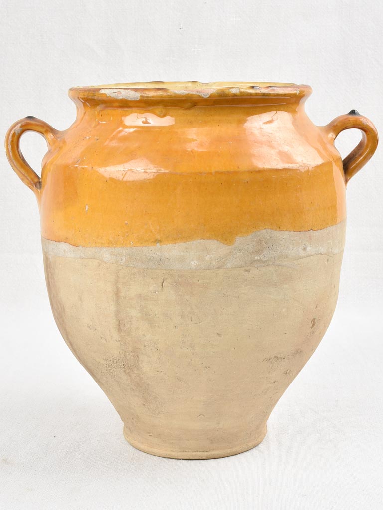 Large antique French confit pot 12¼"