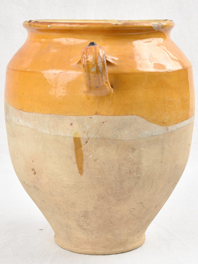 Large antique French confit pot 12¼"