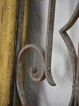 Salvaged solid oak and wrought iron window from the late 19th / early 20th century 30¼" x  29¼"