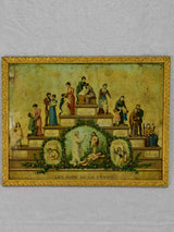 Satirical 19th century French lithograph - the life of a woman 13½" x 17¼"