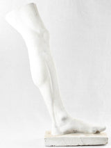 Antique marble-like leg plaster sculpture