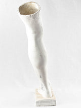 Elegant studio-made plaster leg sculpture