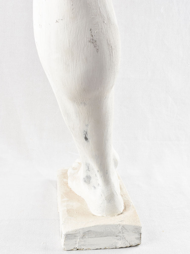 Large vintage plaster leg sculpture