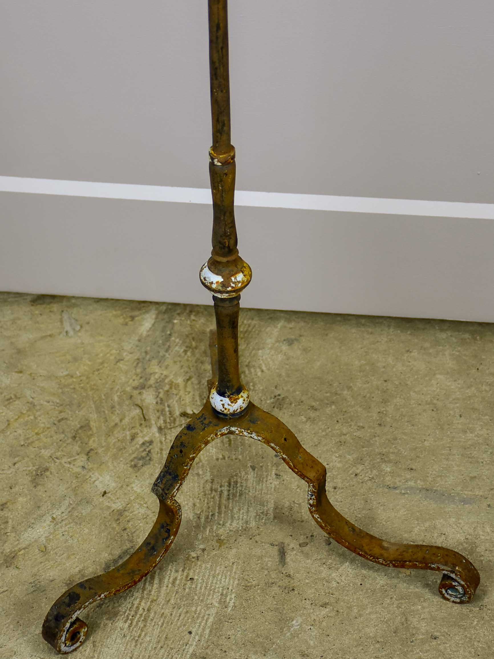A pair of very tall 19th Century church candlesticks