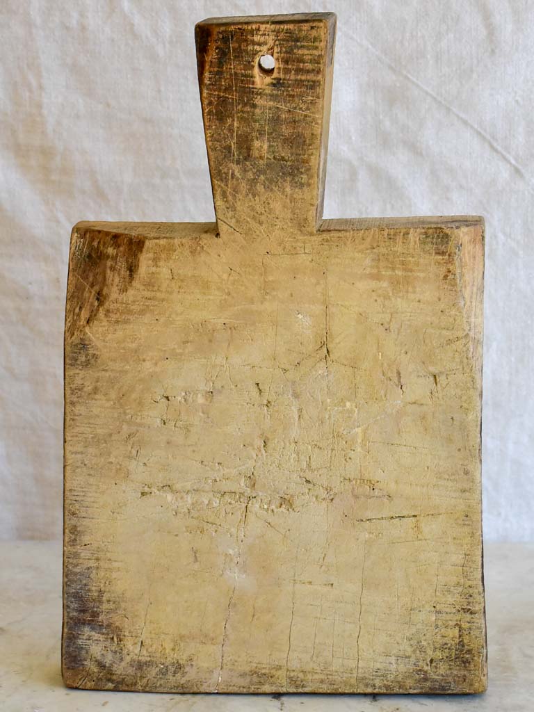 Small antique French cutting board - very worn 9½" x 15¾"