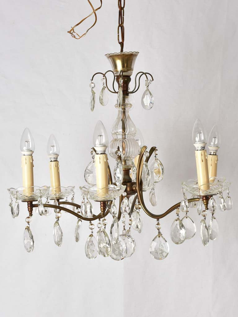 Aged Brass Bedroom French Chandelier