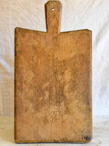 Large antique French cutting board - dark brown timber 12½" x 22¾"