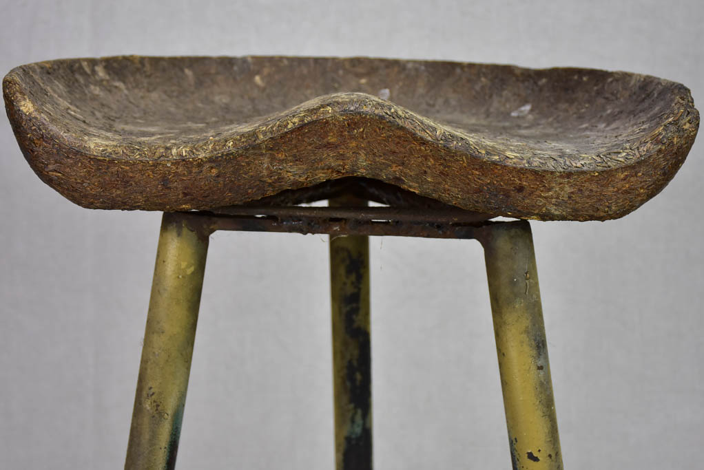 Rustic mid century stool from an atelier