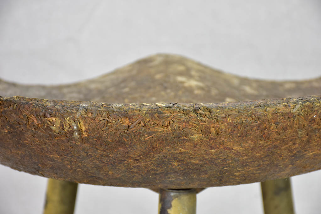 Rustic mid century stool from an atelier