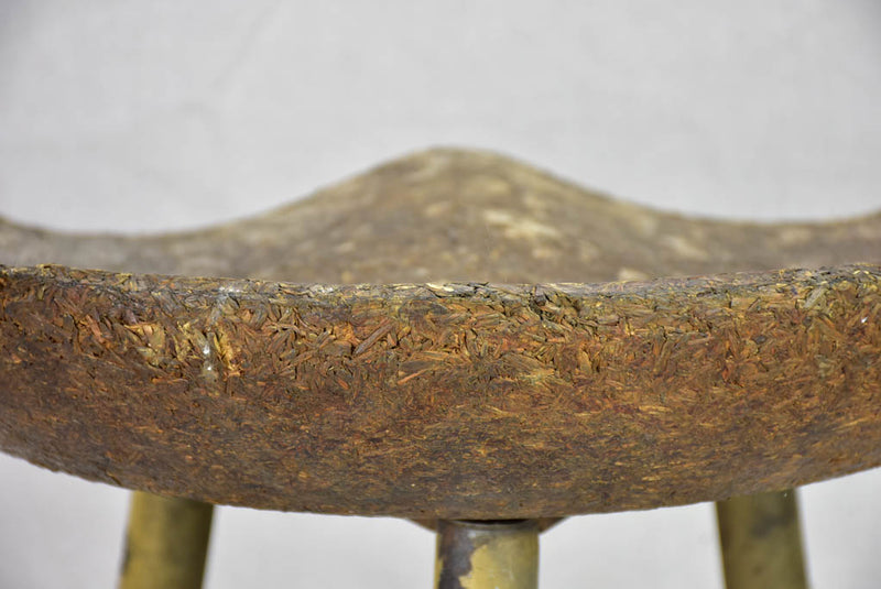 Rustic mid century stool from an atelier