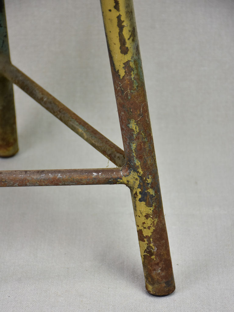 Rustic mid century stool from an atelier