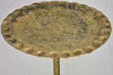 Vintage martini table with rippled edge