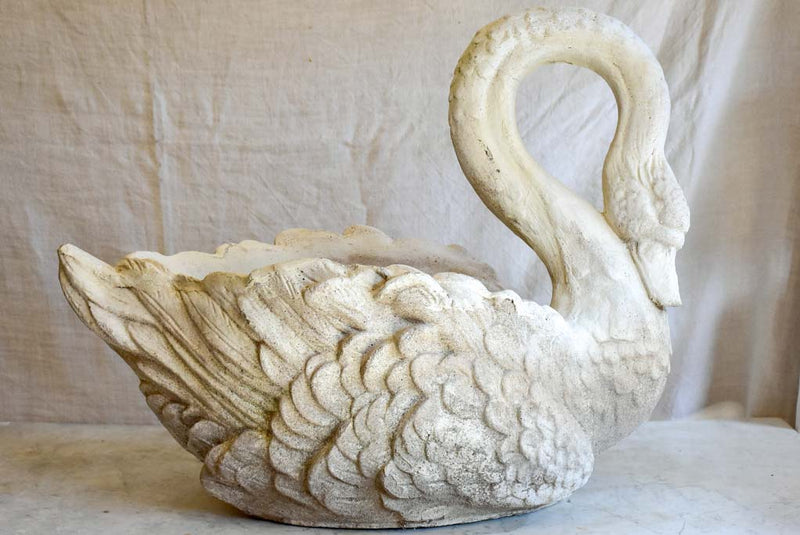 Vintage French swan garden planter