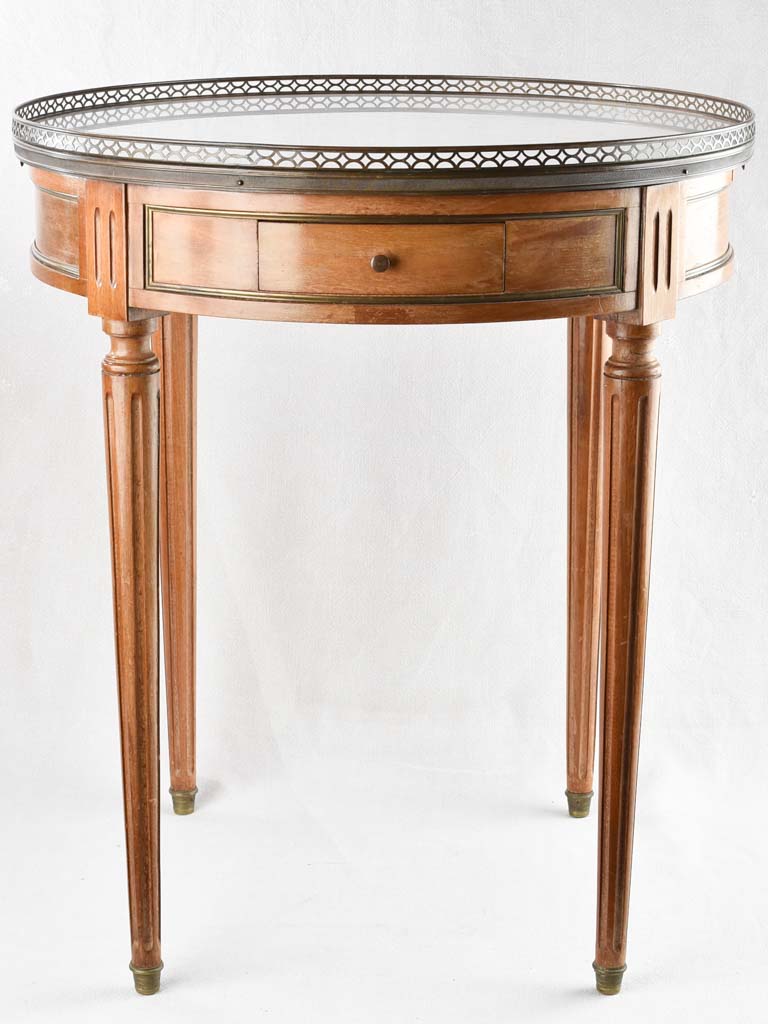 Louis XVI style round marble side table