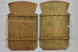Pair of mid-century RF shields (Republique Francaise) 21¾" x 13"
