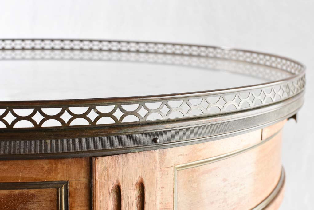 Louis XVI style round marble side table