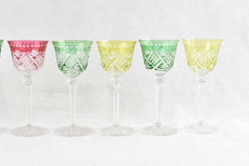 Yellow Spring Rainbow Collection Elegant and Modern Crystal Wine