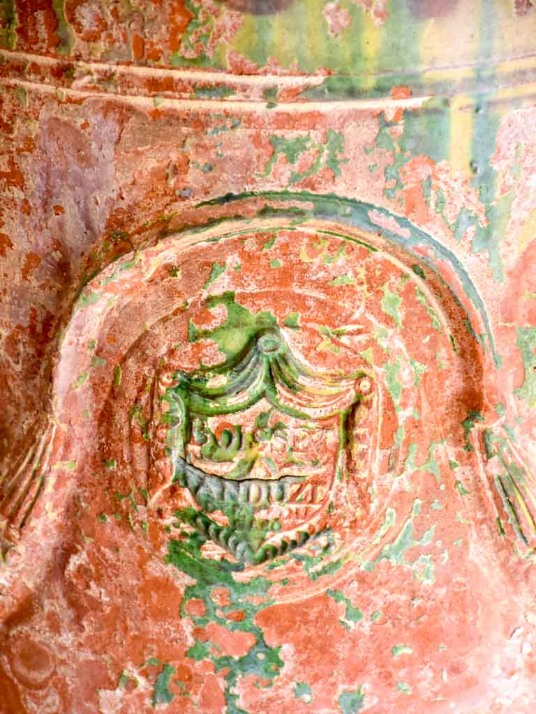 Small 19th Century Boisset Anduze urn - flame glazed
