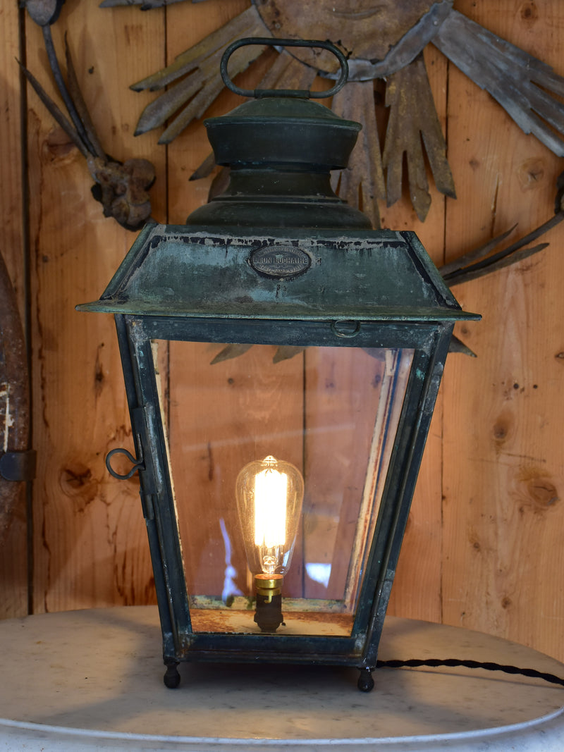 Antique French lantern - Leon Luchaire Paris