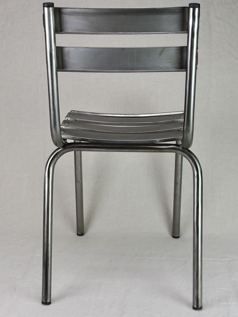 Pair of stackable mid century metal chairs (20 available)