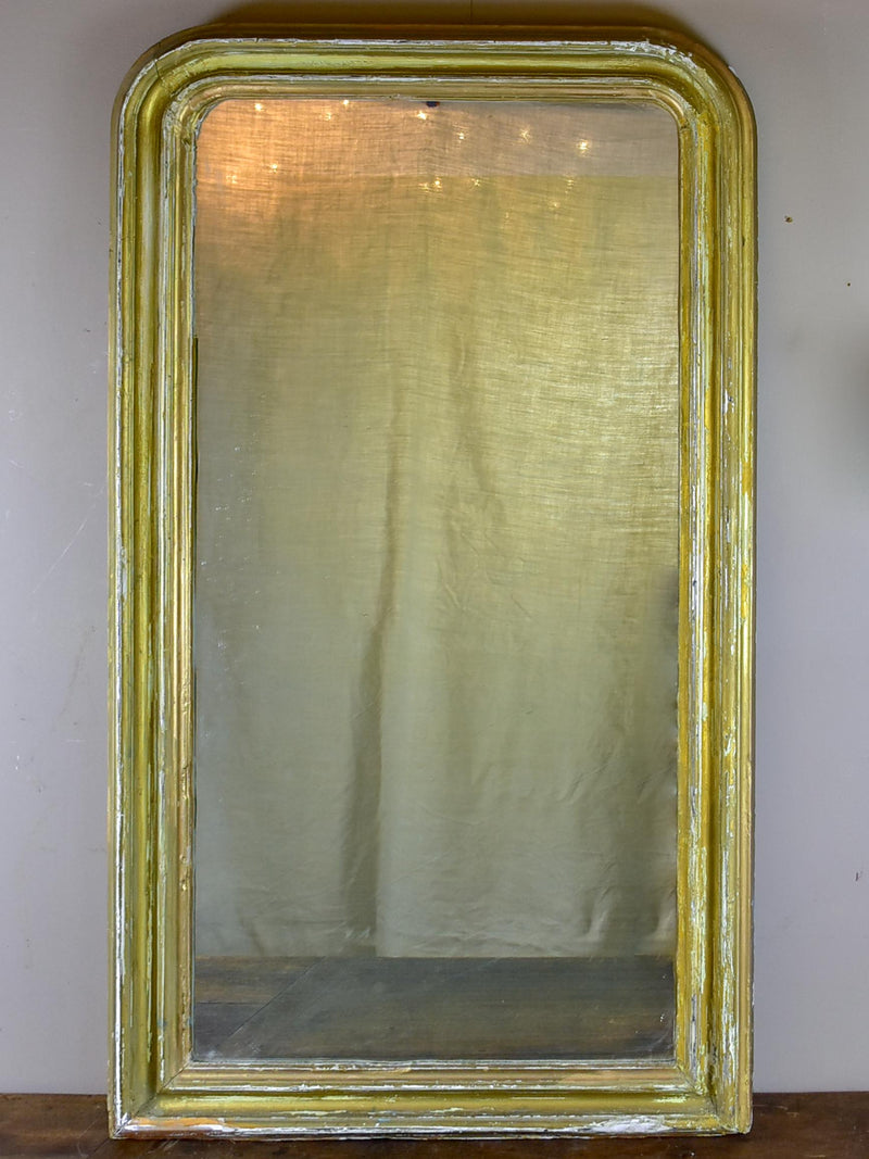 Very large rustic French Louis Philippe mirror - 19th Century 30 ½'' x 54 ¾''