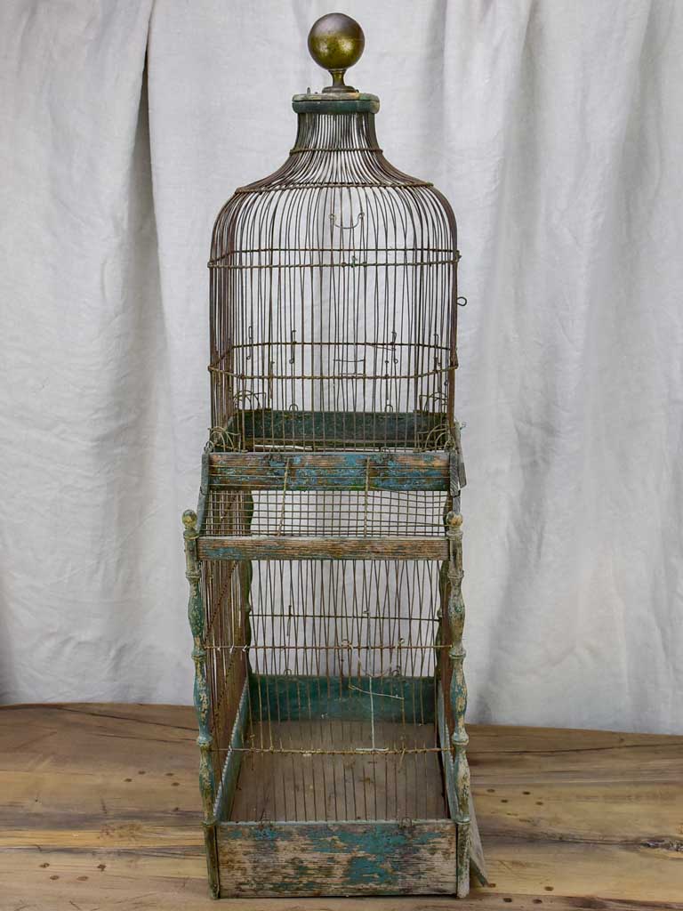 Large antique French birdcage