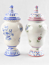 Signed Sylvena earthenware apothecary jars