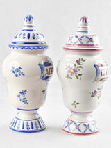 Antique Sylvena heirloom apothecary jars