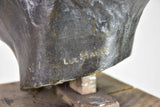 Mid century Bronze bust of a man signed L. Maize