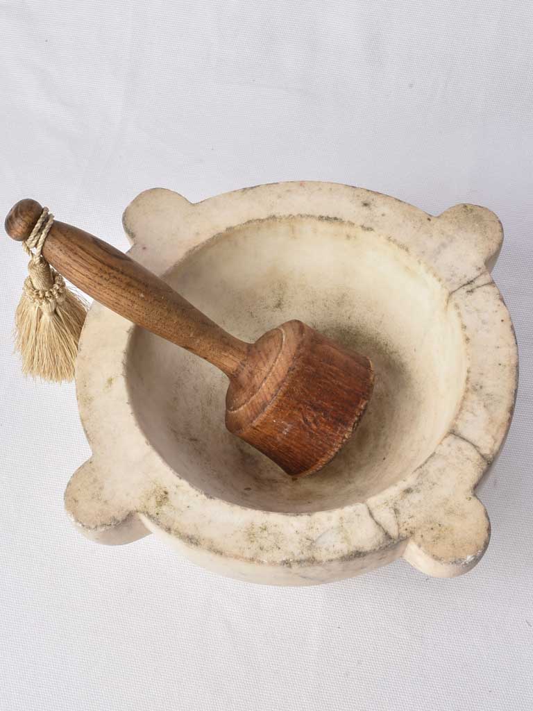 Antique stone Mortar and pestle