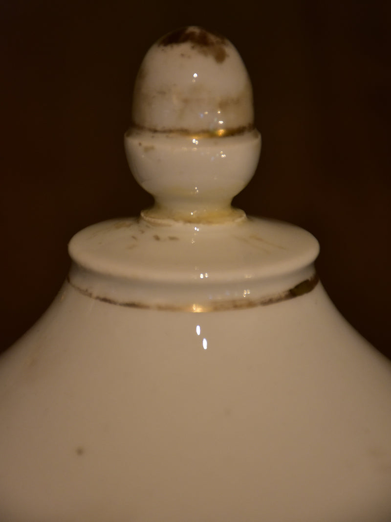 Collection of 6 antique French apothecary jars