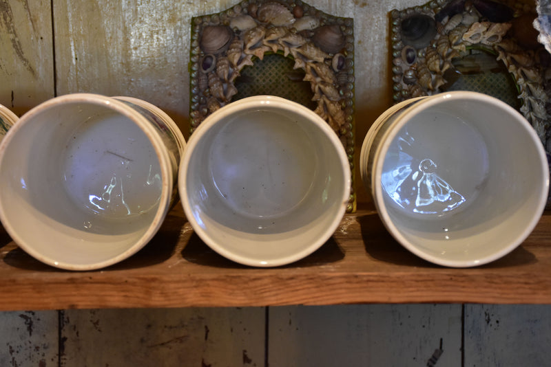 Collection of 6 antique French apothecary jars