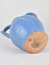 Water pitcher, blue glaze, from Agde, France 13"