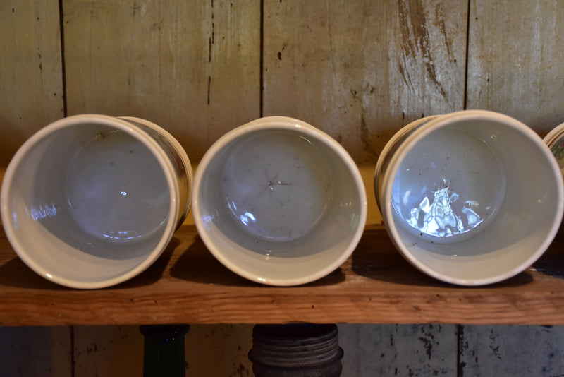 Collection of 6 antique French apothecary jars