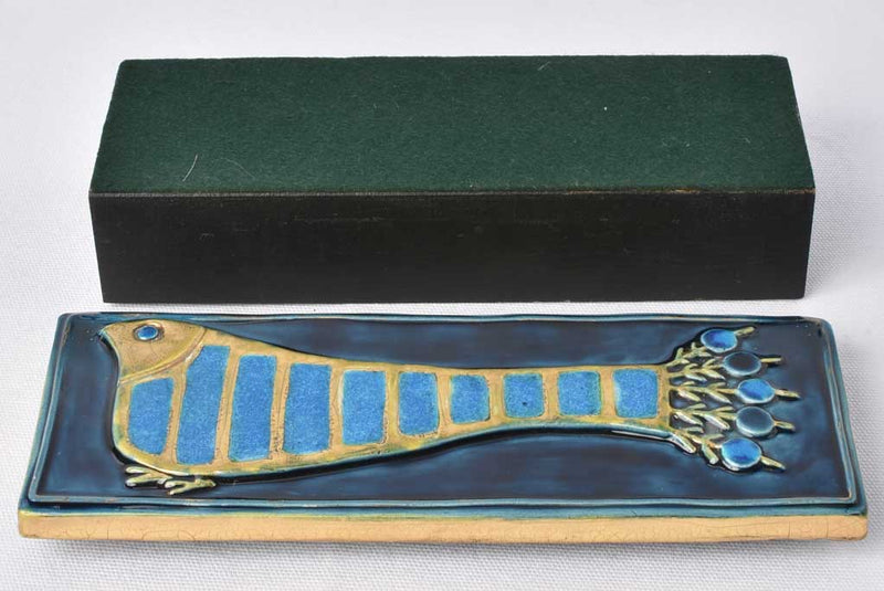 Modern jewelry box w/ bird 1950s Mithé Espelt (1923-2020)