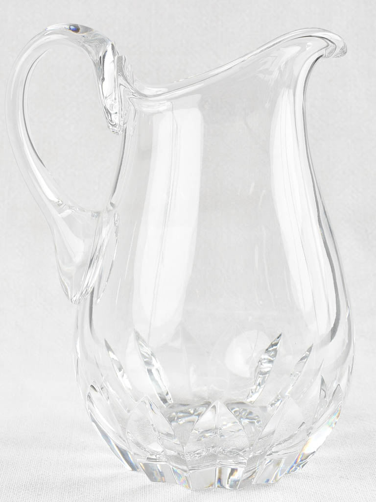 Baccarat pitcher with 8 glasses