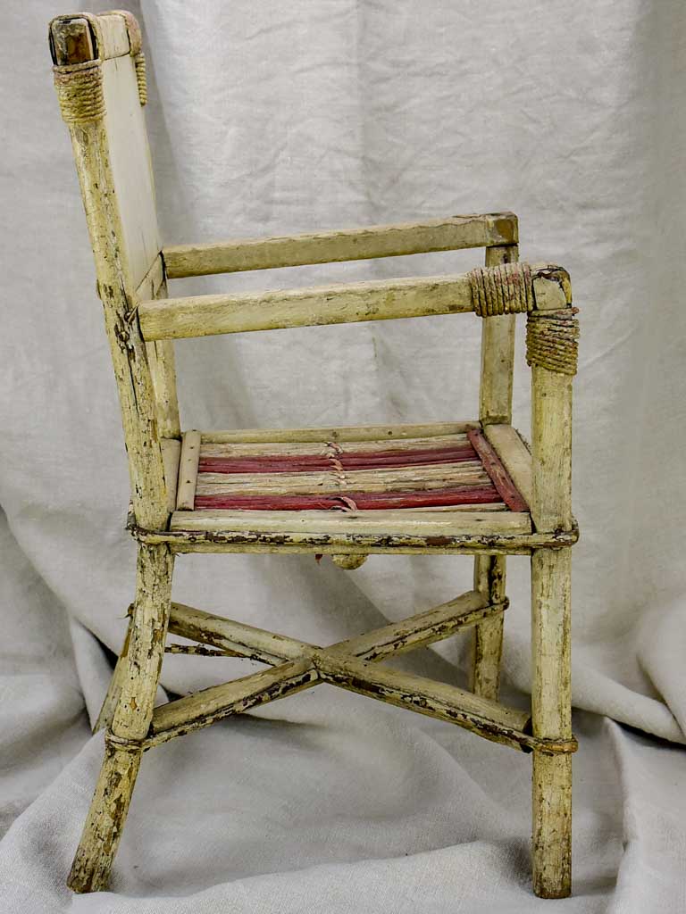 Antique French child's armchair