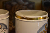 Collection of 6 antique French apothecary jars