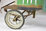Rare green toy push car from the mid-twentieth century 61"