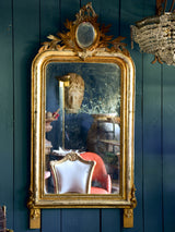 Louis Philippe mirror with decorative pediment